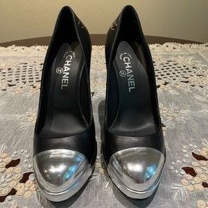 Chanel Women’s Cap Toe Pumps - Euro Size 39